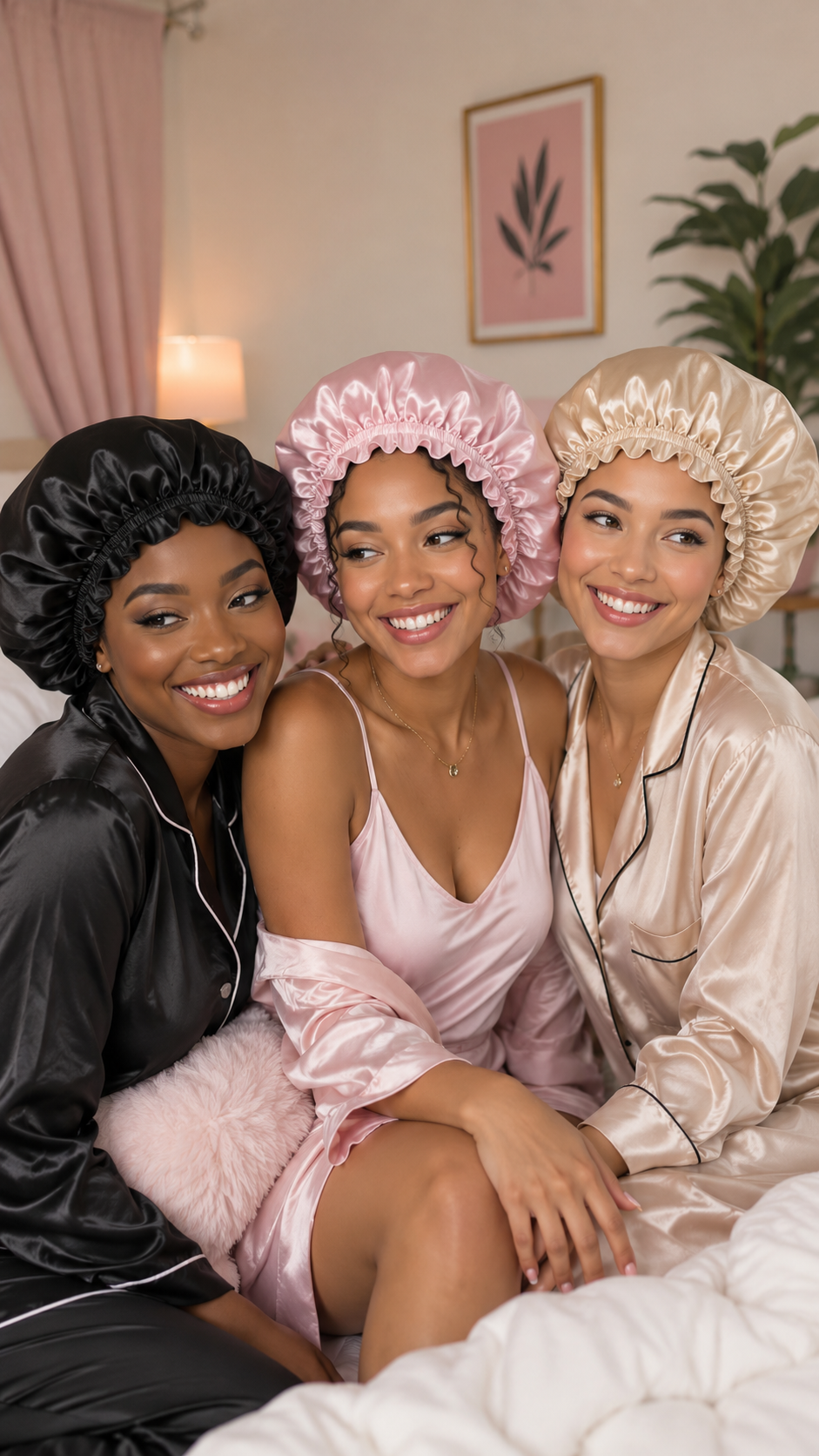Sleep Pretty Satin Bonnet 3-Pack